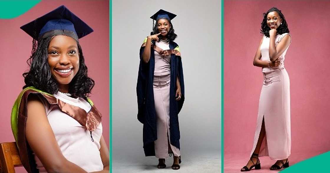 Pretty lady graduates with second class honours