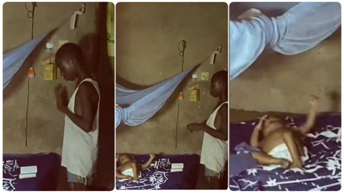 Young boy pays for brother Young boy pays for brother