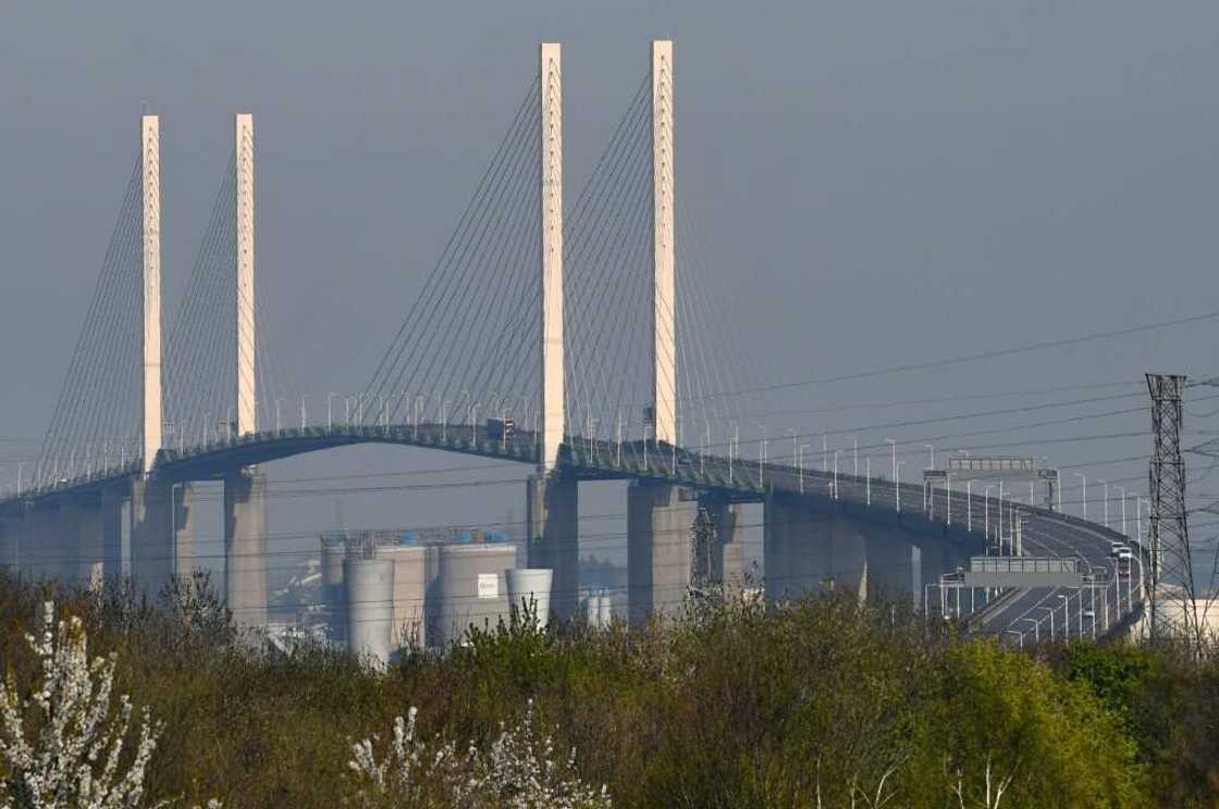 The bridge connects directly at both ends with one of Europe's busiest motorways The bridge connects directly at both ends with one of Europe's busiest motorways