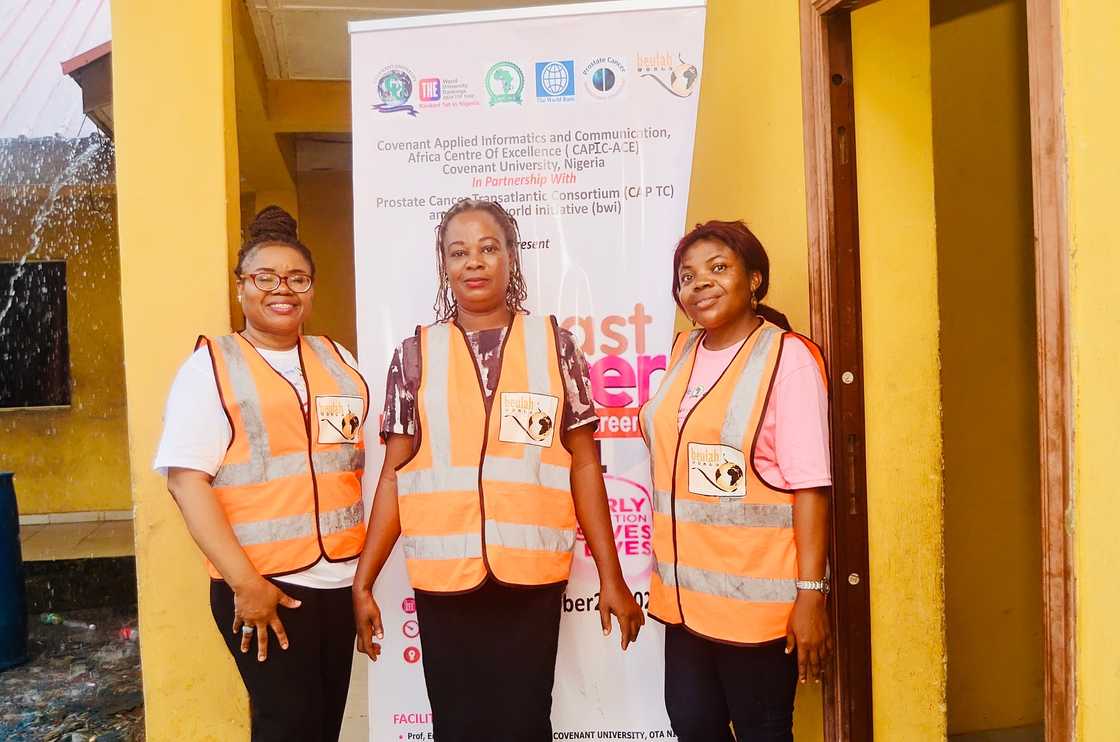 Covenant University staff members during an open day at the institution Covenant University staff members during an open day at the institution