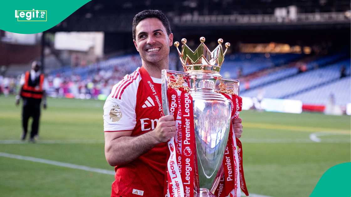 Mikel Arteta, Arsenal, London, Premier League, England.