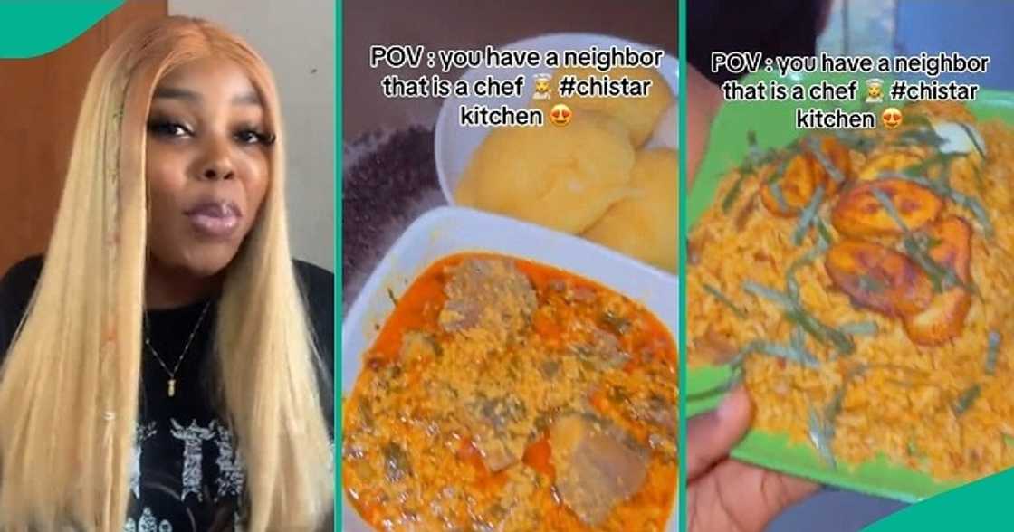 Lady enjoys meals from chef neighbour Lady enjoys meals from chef neighbour