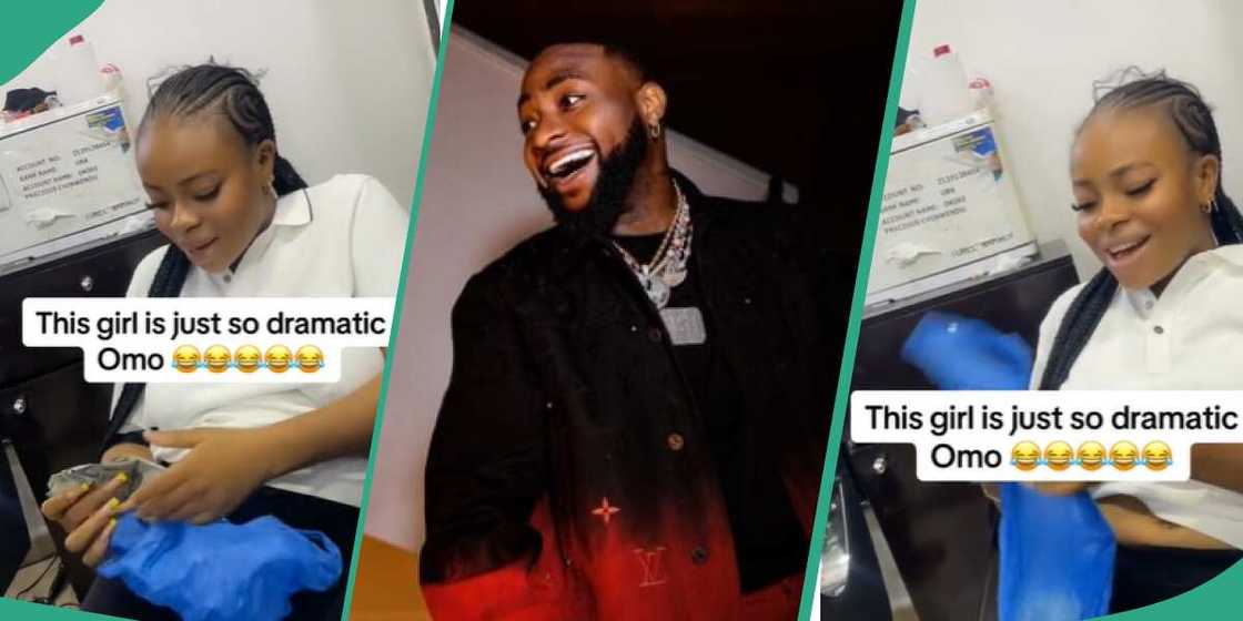 Davido gifted a lady N5 million Davido gifted a lady N5 million