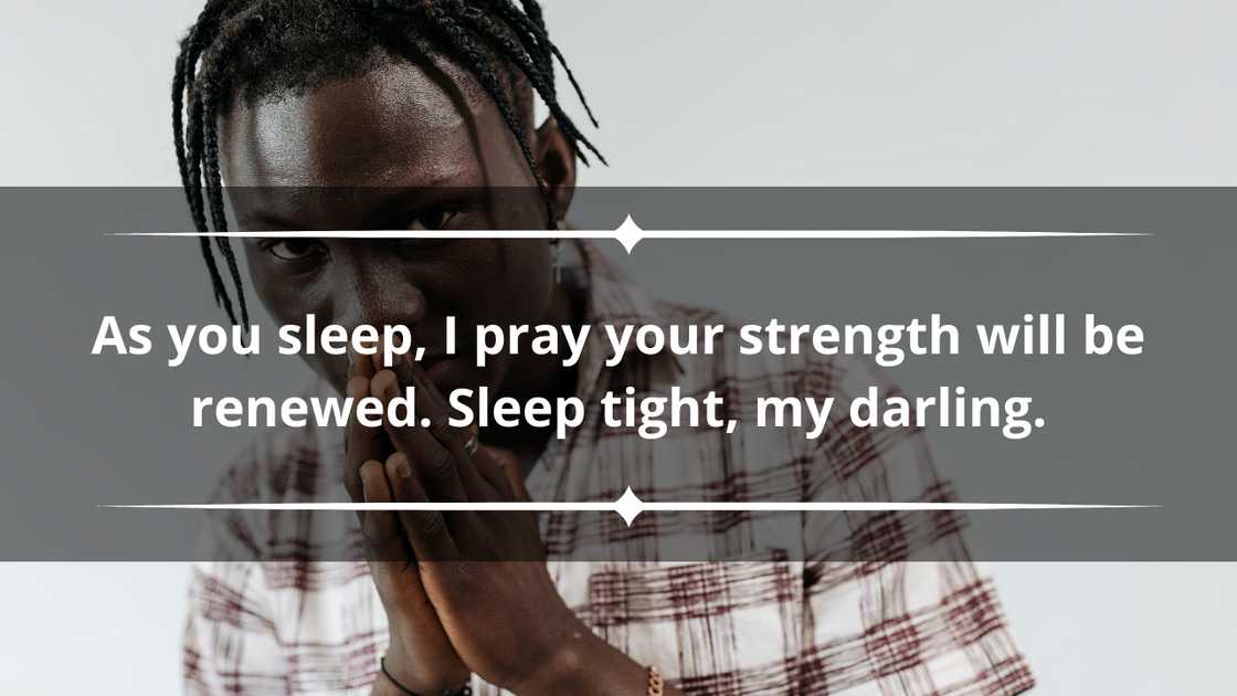 Powerful goodnight prayer message for him