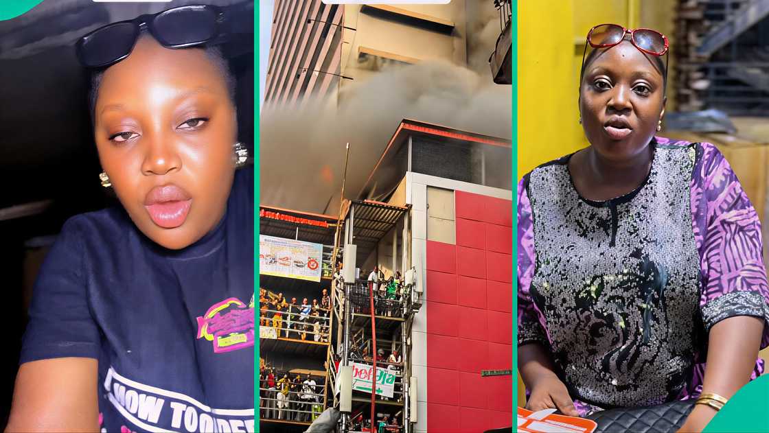 A lady who has warehouse near Great Nigeria Tower cries out over fire A lady who has warehouse near Great Nigeria Tower cries out over fire