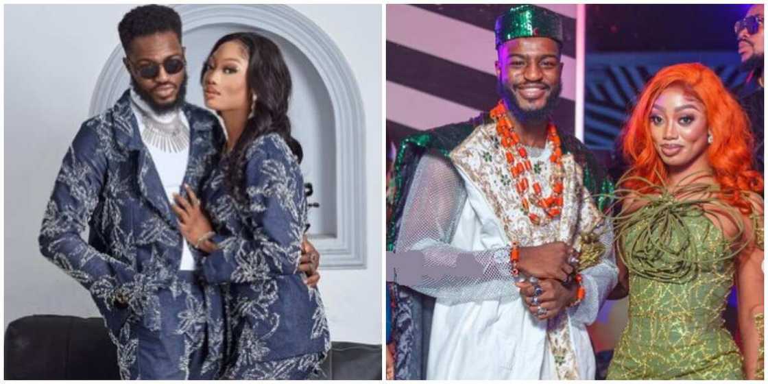 BBNaija stars Khalid and Christy O. BBNaija stars Khalid and Christy O.