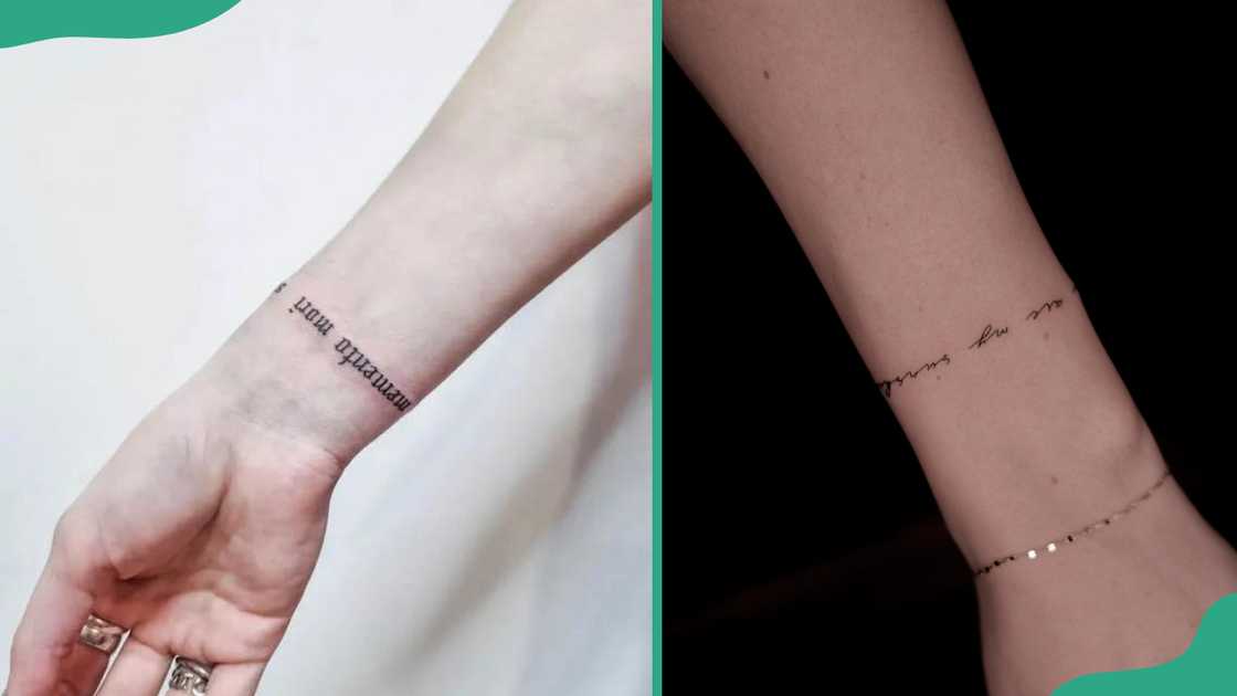 Quote bracelet tattoos