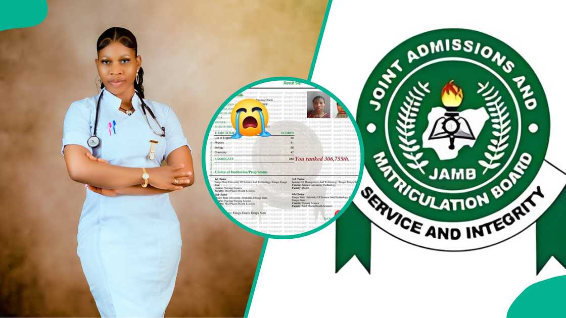 Student nurse in pain after she finally saw her JAMB 2026 score, displays her full UTME result online Student nurse in pain after she finally saw her JAMB 2026 score, displays her full UTME result online