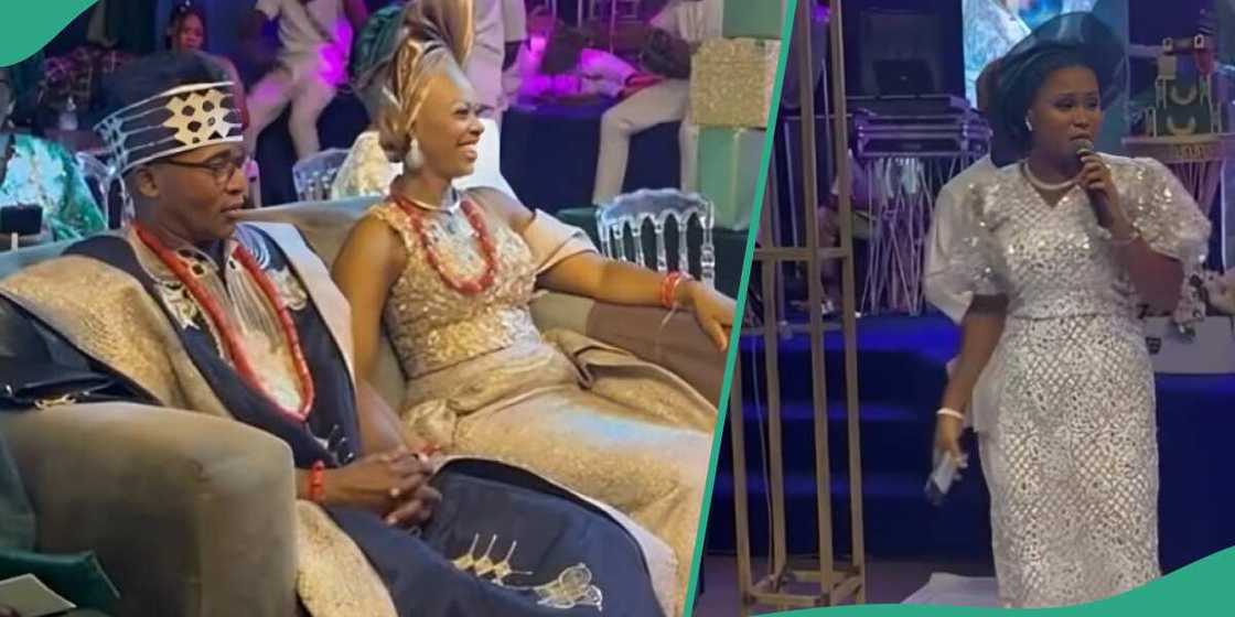 Nigerian lady celebrates mother of bride Nigerian lady celebrates mother of bride