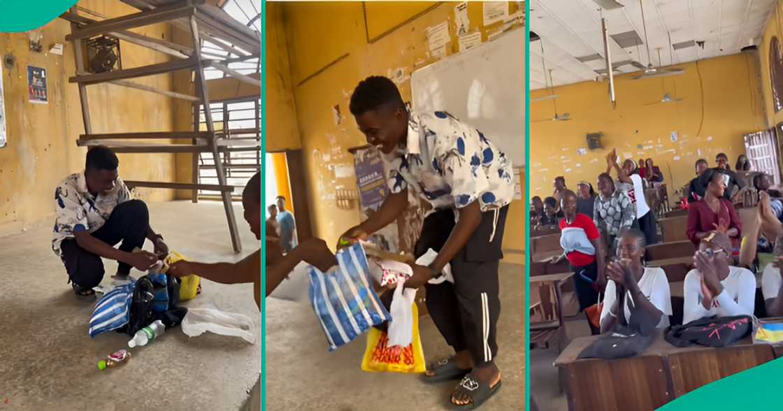 DELSU students surprise their course rep with gifts DELSU students surprise their course rep with gifts