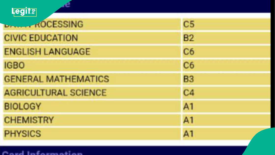 Student passes all subjects in WAEC. Student passes all subjects in WAEC.