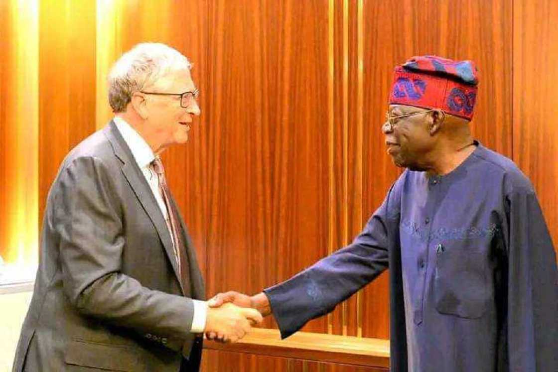 Tinubu ya gana da Dangote da Bill Gates Tinubu ya gana da Dangote da Bill Gates
