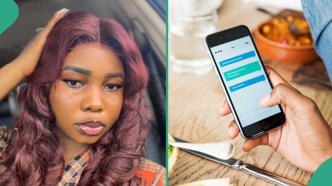 Lady shares message she got from sister's boyfriend. Lady shares message she got from sister's boyfriend.
