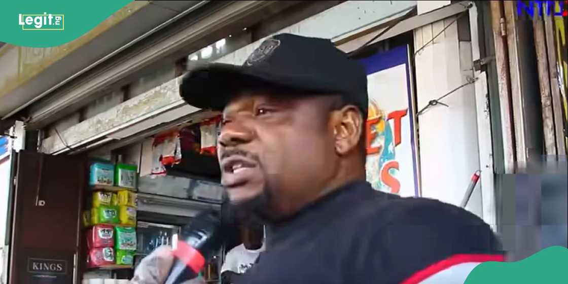 Nigerian businessman confronts anti-immigrant protesters