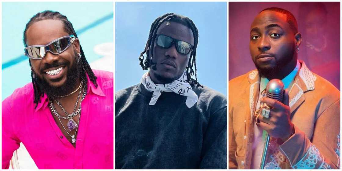 Adekunle Gold, Pheelz, Davido Adekunle Gold, Pheelz, Davido