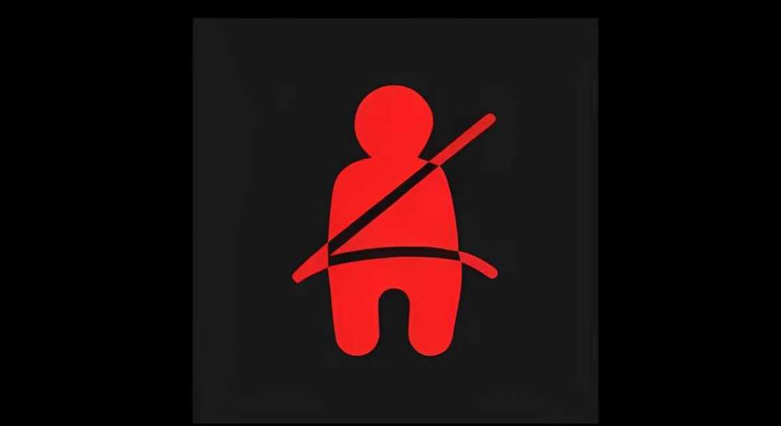 Seat belt warning light Seat belt warning light