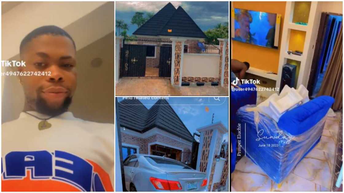 Well-roofed house/Man became a landlord. Well-roofed house/Man became a landlord.