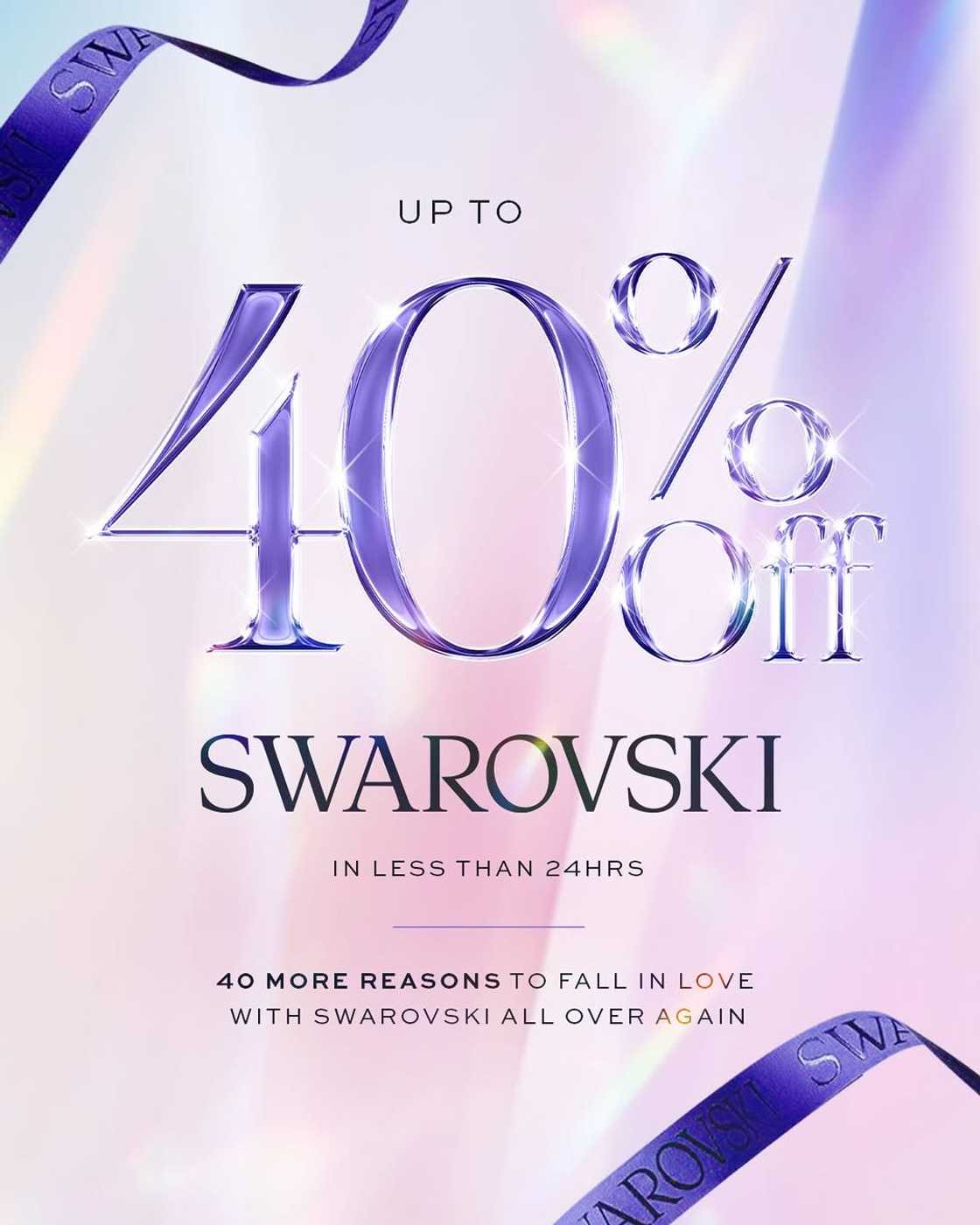 Swarovski Nigeria Launches Exclusive Summer Sale: Up to 40% Off All Crystal Jewellery