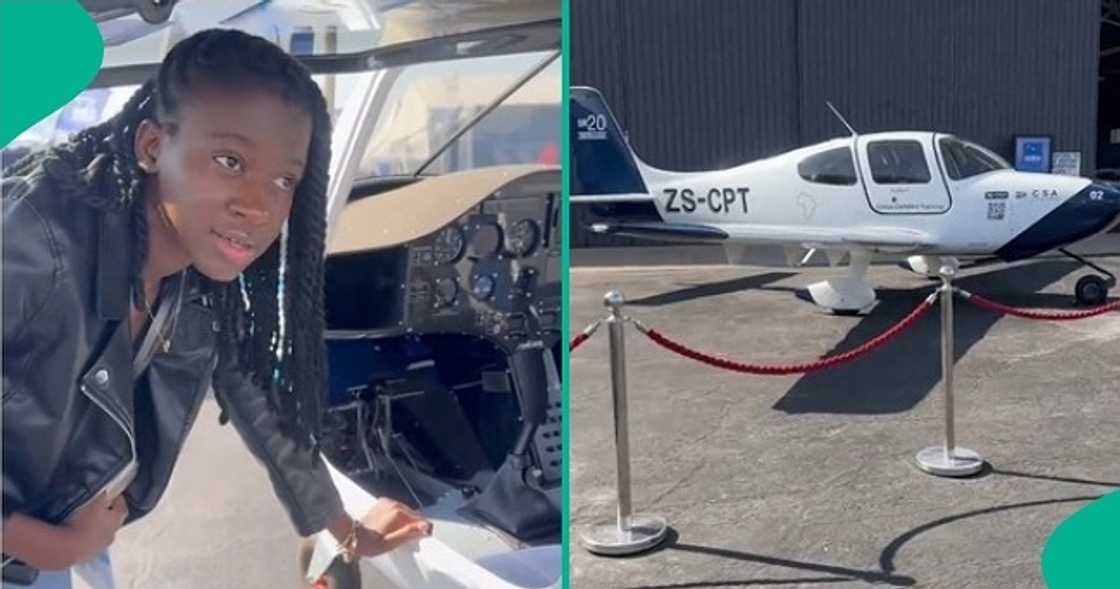 Pilot showcases various aircraft put out for sale at aviation event.
