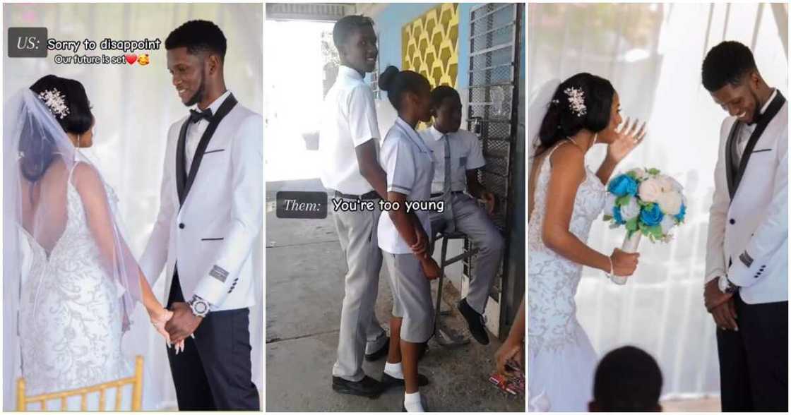 Couple, marriage, secondary school