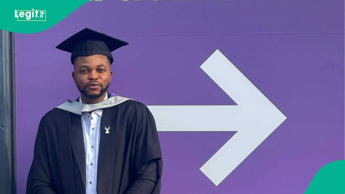 Man who abandoned his University of Ibadan admission in 2016 achieves master's degree with distinction at University of Hertfordshire 10 years later