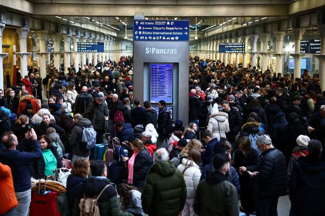 Eurostar services were cancelled due to flooding of tunnels near Ebbsfleet International station in Kent Eurostar services were cancelled due to flooding of tunnels near Ebbsfleet International station in Kent