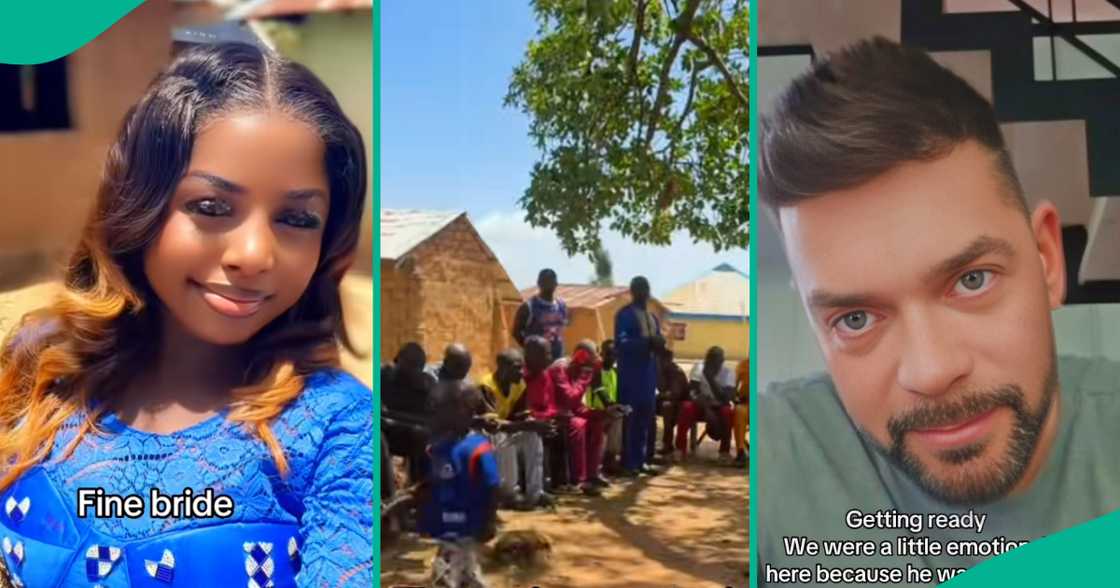 Oyinbo husband joins Nigerian bride price ceremony virtually from abroad.