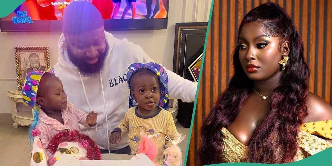 Harrysong marks children's day with his kids. Harrysong marks children's day with his kids.