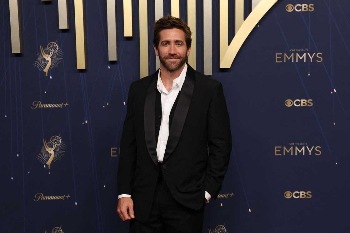 Jake Gyllenhaal arrives for the Primetime Emmy Awards at the Peacock Theatre at LA Live in Los Angeles Jake Gyllenhaal arrives for the Primetime Emmy Awards at the Peacock Theatre at LA Live in Los Angeles