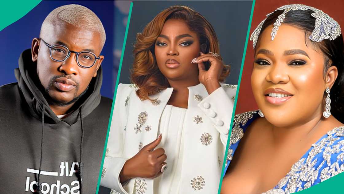 Do2dtun says he will not fake friendship with anyone as he reacts to Funke Akindele and Toyin Abraham's greeting drama at movie premiere Do2dtun says he will not fake friendship with anyone as he reacts to Funke Akindele and Toyin Abraham's greeting drama at movie premiere