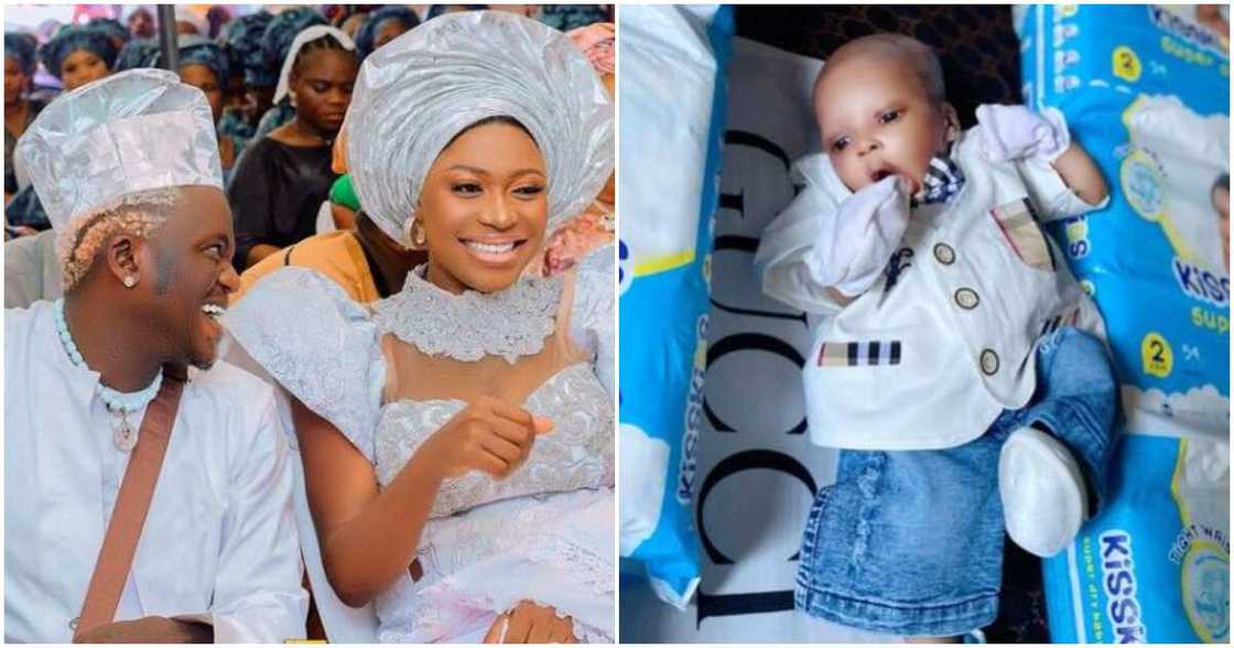 Singer Portable with baby mama and their son Singer Portable with baby mama and their son