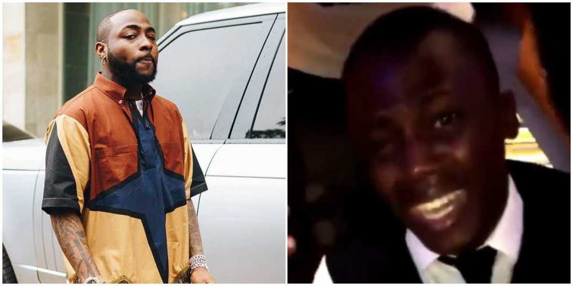 Grownup Davido fan cries uncontrollably Grownup Davido fan cries uncontrollably