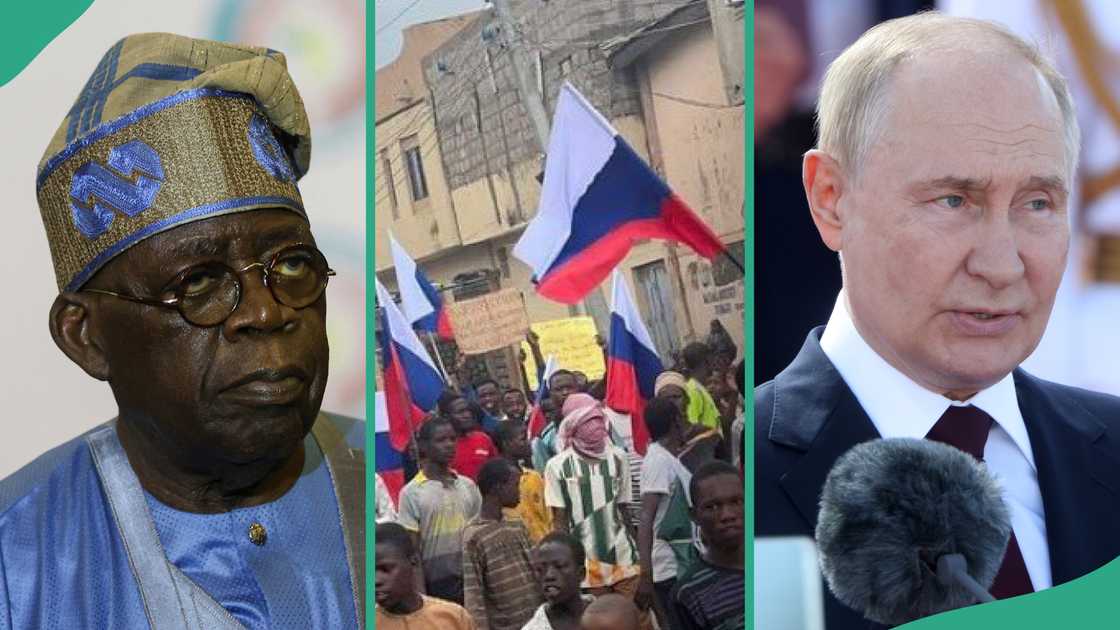 Tinubu da Putin. Tinubu da Putin.