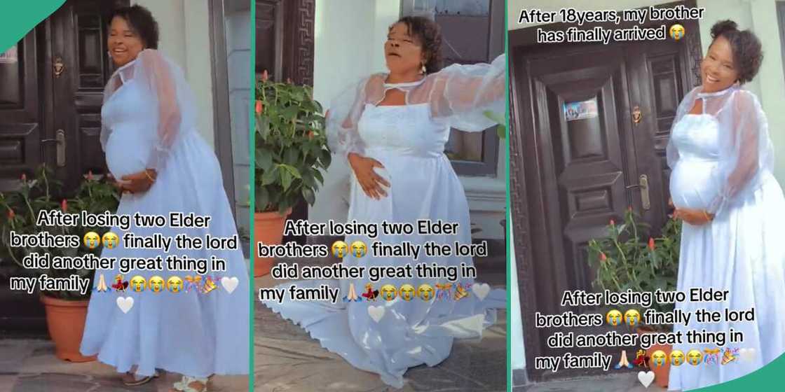 Nigerian woman welcomes a baby after 18 years. Nigerian woman welcomes a baby after 18 years.