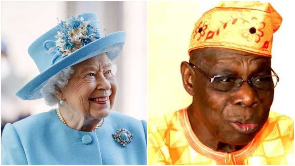 Queen Elizabeth II/Olusegun Obasanjo/London/Nigeria Queen Elizabeth II/Olusegun Obasanjo/London/Nigeria