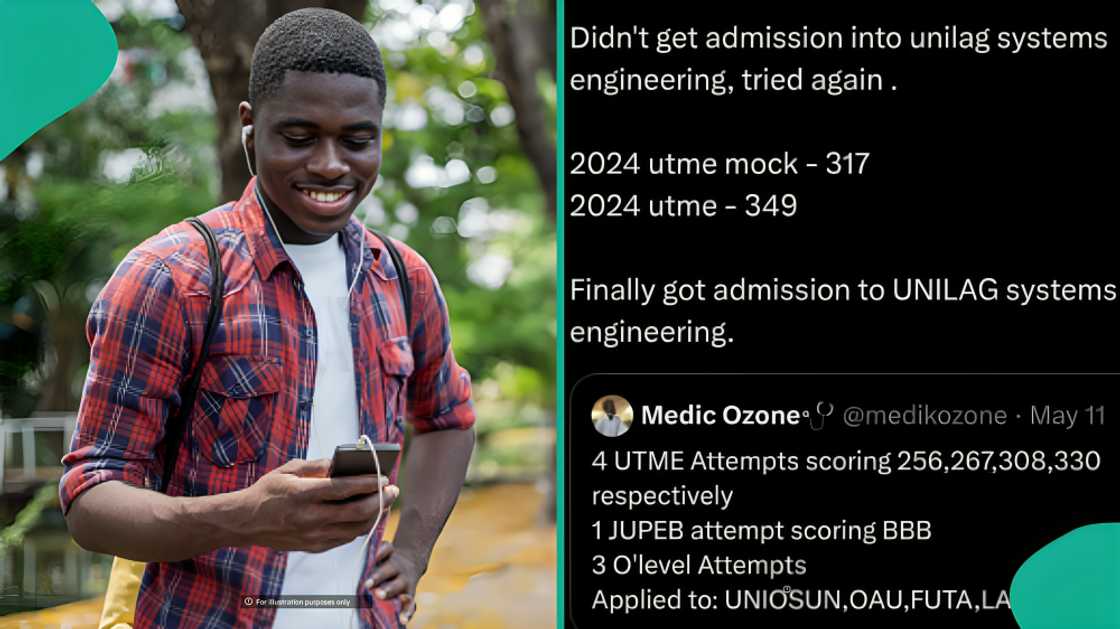 University of Lagos student shares score that earned him admission University of Lagos student shares score that earned him admission