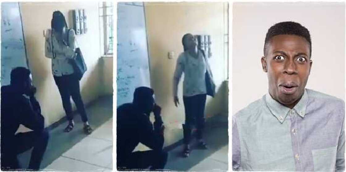 A lecturer at the University of Lagos, Akoka recently sparked reactions when he reconciled a waring couple inside class. A lecturer at the University of Lagos, Akoka recently sparked reactions when he reconciled a waring couple inside class.