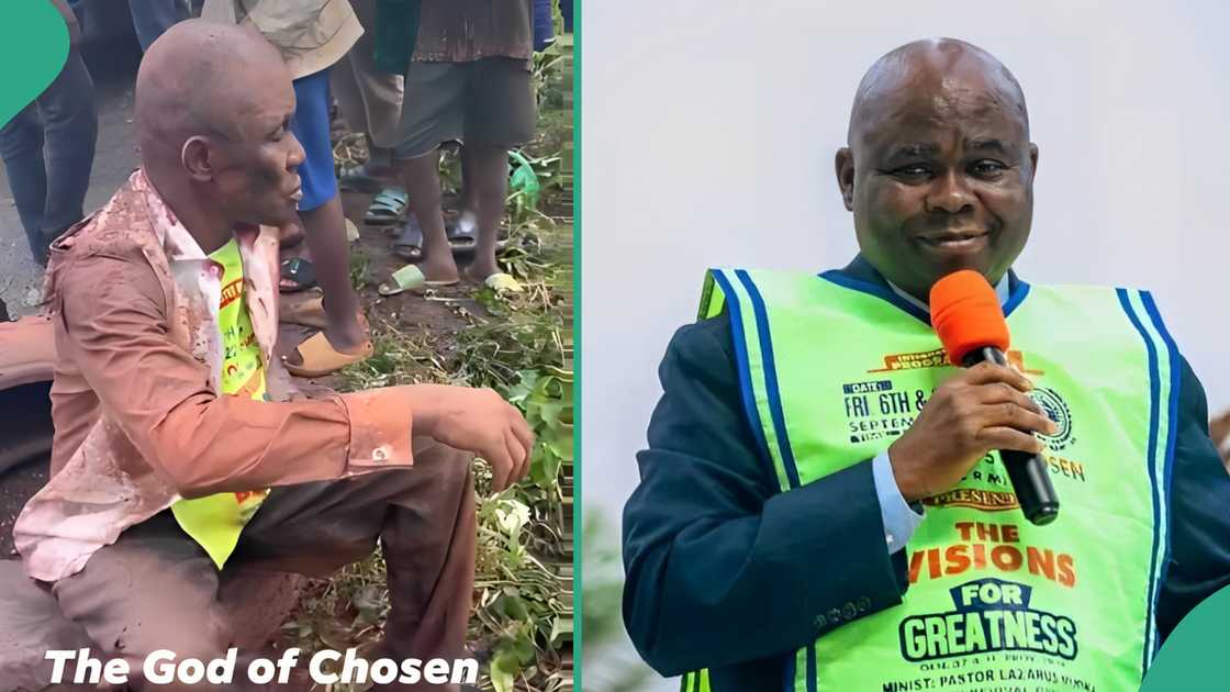 Reactions as Lord's Chosen member survives road accident in emerging old clip