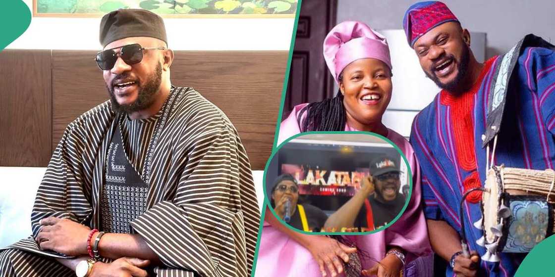 Odunlade features wife in fun video. Odunlade features wife in fun video.
