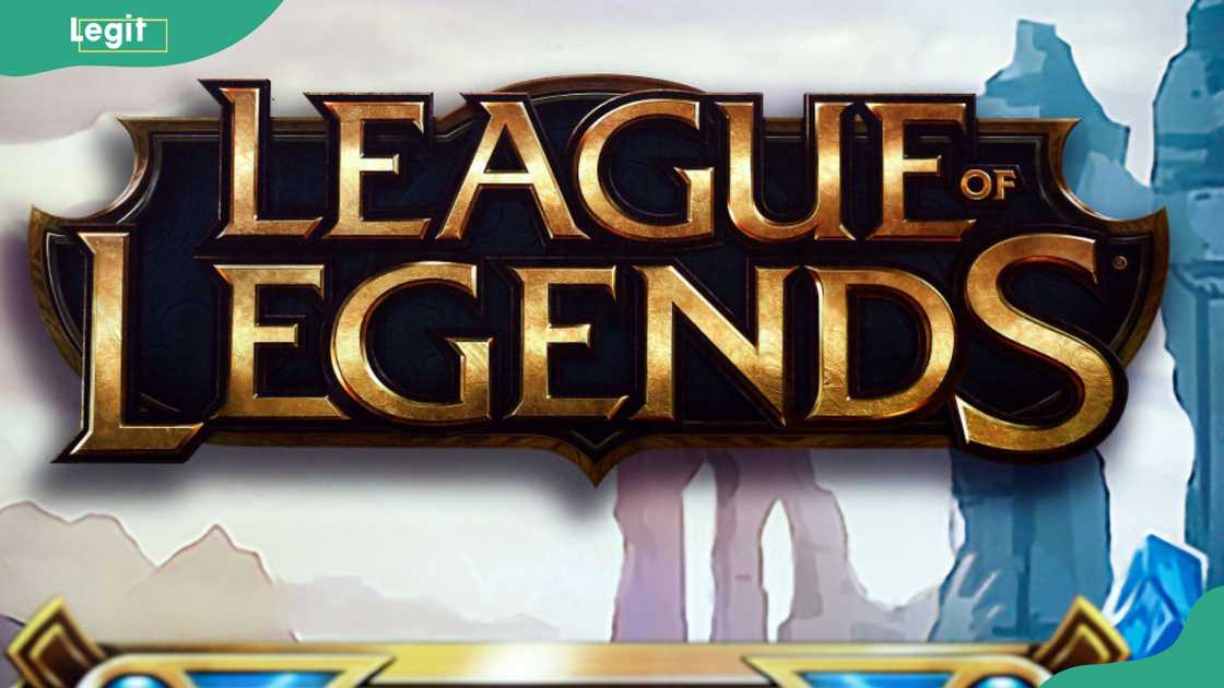 The logo of the famous free online battle type video game League of Legends.