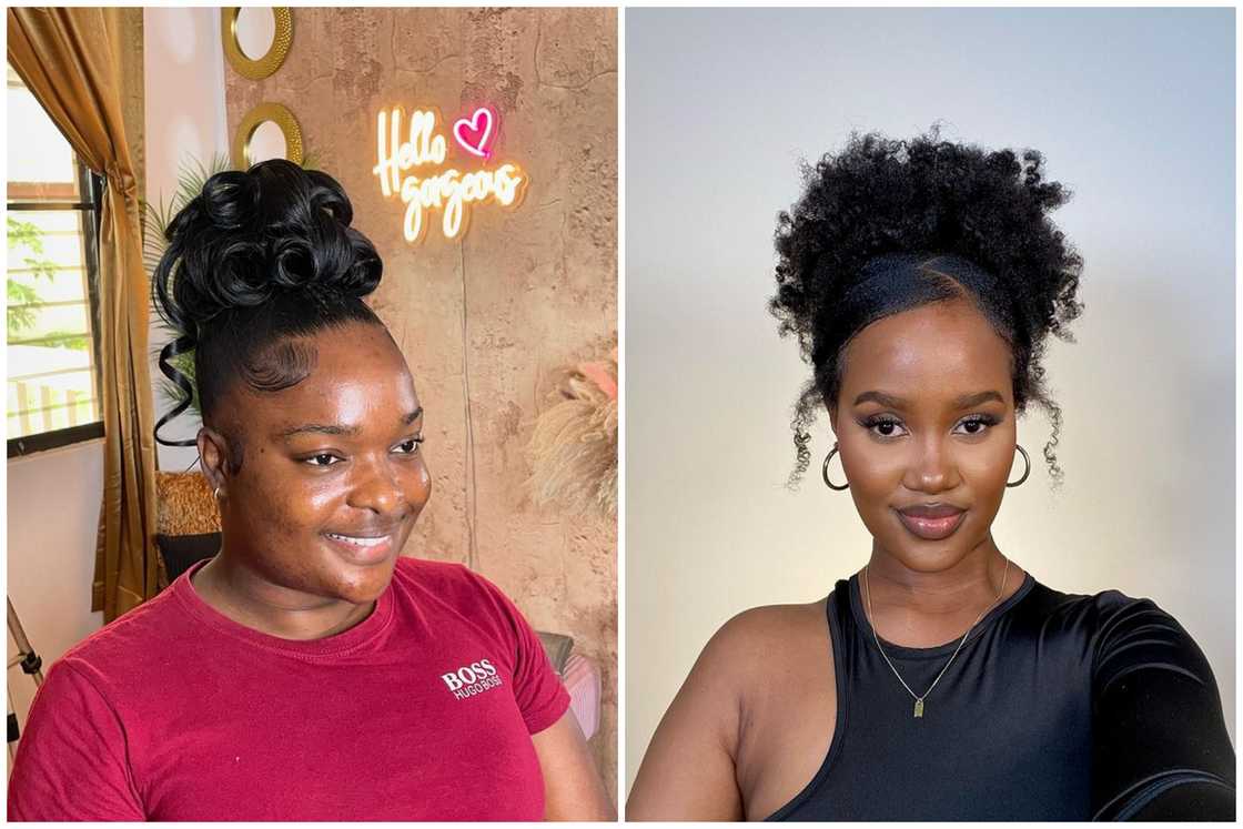 Curly updo Curly updo