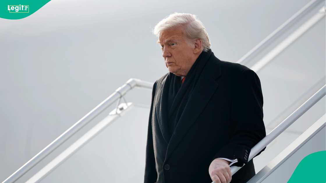 World Economic Forum audience hears Trump insist only America can protect and develop Greenland.