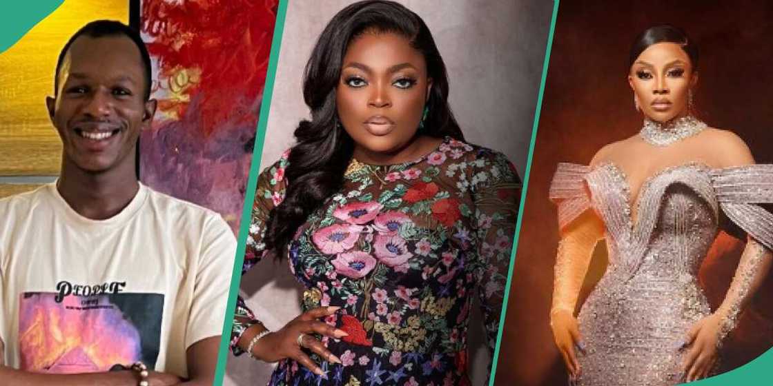 Danel Regha calls out Funke Akindele and Toke Makinwa Danel Regha calls out Funke Akindele and Toke Makinwa