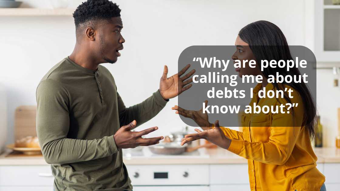 A man and woman are arguing A man and woman are arguing