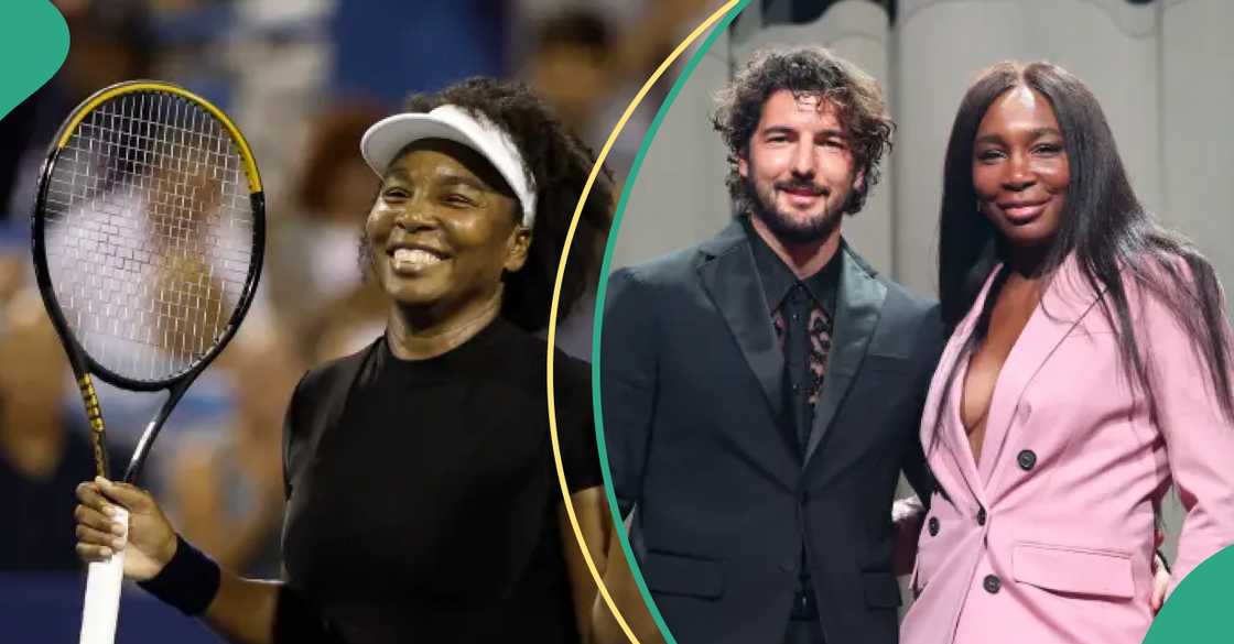 Venus Williams announces engagement to actor Andrea Preti. Venus Williams announces engagement to actor Andrea Preti.
