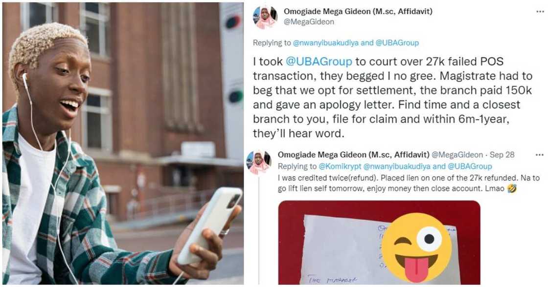 Man wins bank in court, Nigerian man wins N150k against bank in court, failed N27k POS transaction Man wins bank in court, Nigerian man wins N150k against bank in court, failed N27k POS transaction
