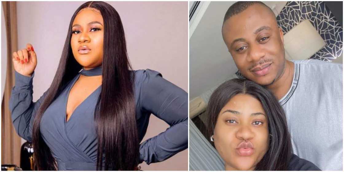 Nkechi Blessing and her hubby are in love Nkechi Blessing and her hubby are in love