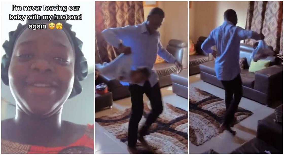 Photos of a mum and her husband holding their infant baby. Photos of a mum and her husband holding their infant baby.