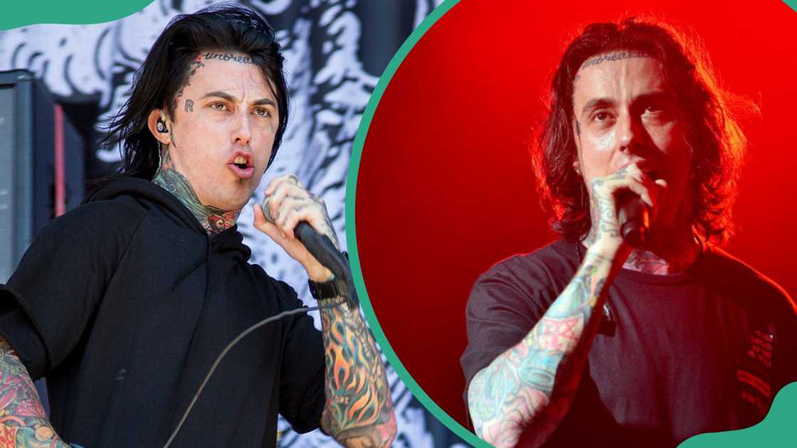 Ronnie Radke at Discovery Park in Sacramento, California (L).Ronnie Radke at Revolution Live in Fort Lauderdale, Florida (R).