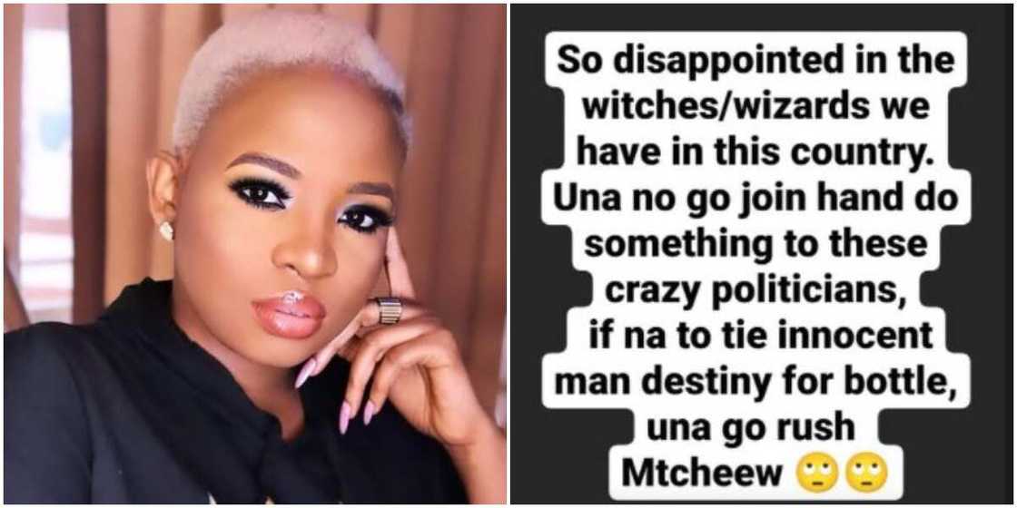 BBNaija’s Cindy Calls Out Nigerian Witches and Wizards for Doing Nothing About Country’s Politicians BBNaija’s Cindy Calls Out Nigerian Witches and Wizards for Doing Nothing About Country’s Politicians